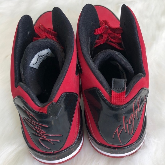 Nike Air Jordan Mens Basketball Shoes SC-3 - Black/Red -629877-601. - Picture 5 of 10